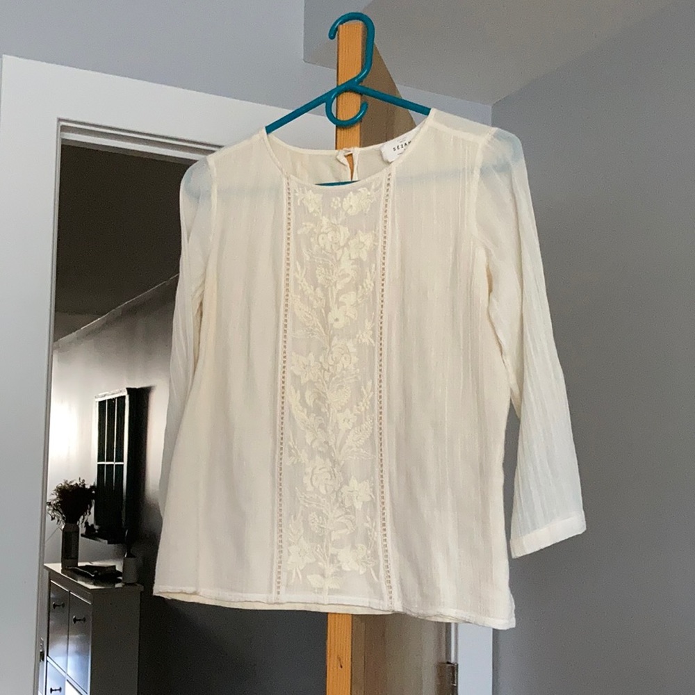 Sezane cotton top, size 34